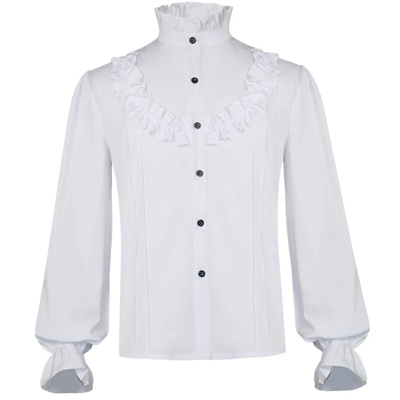 Chemise à Jabot Homme Gothique - Vampire Victorien - Image 25