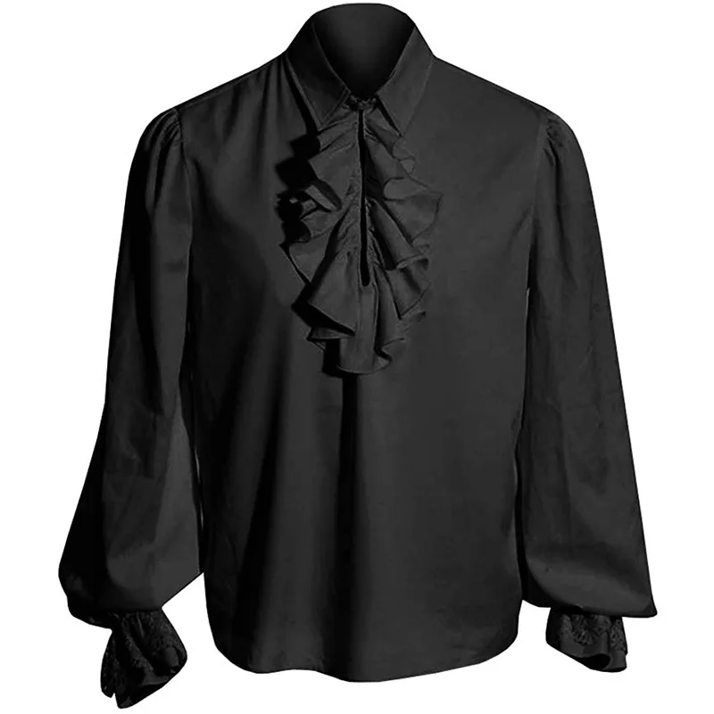 Chemise à Jabot Homme Gothique - Vampire Victorien - Image 26
