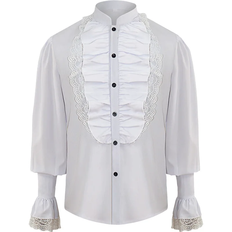 Chemise à Jabot Homme Gothique - Vampire Victorien - Image 28