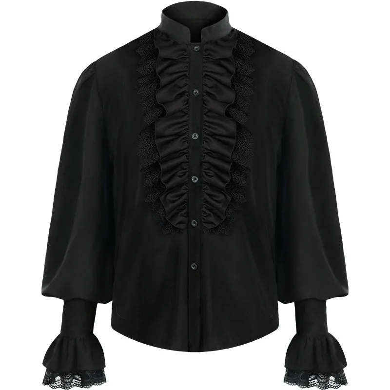 Chemise à Jabot Homme Gothique - Vampire Victorien - Image 30