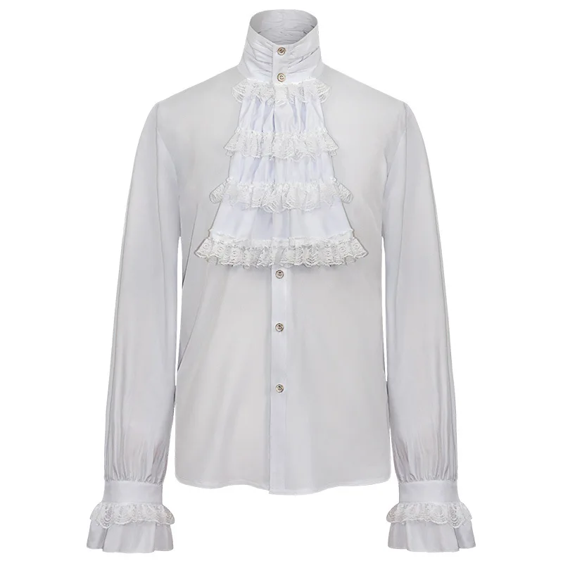 Chemise à Jabot Homme Gothique - Vampire Victorien - Image 4