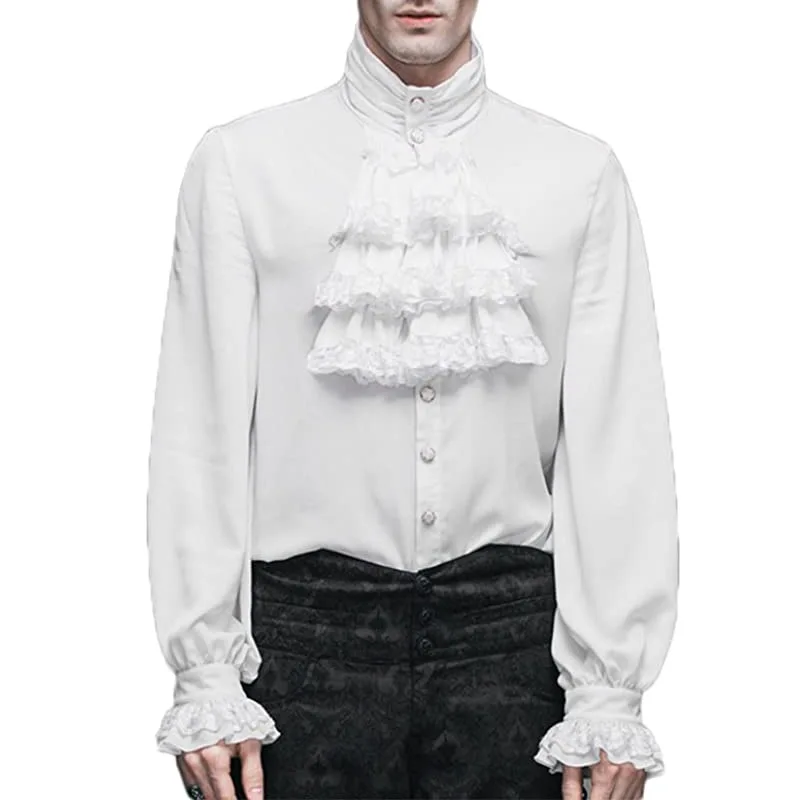 Chemise à Jabot Homme Gothique - Vampire Victorien - Image 7
