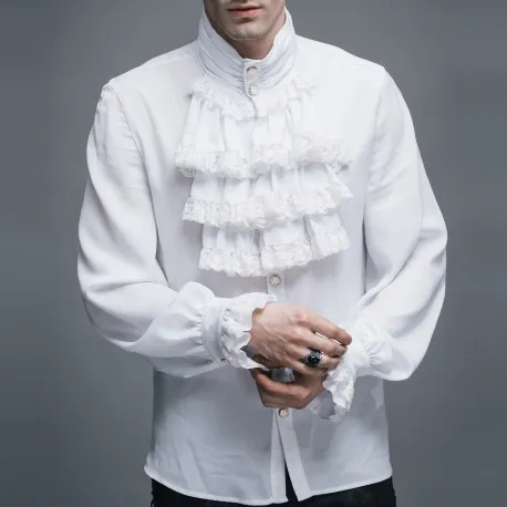 Chemise à Jabot Homme Gothique - Vampire Victorien - Image 8