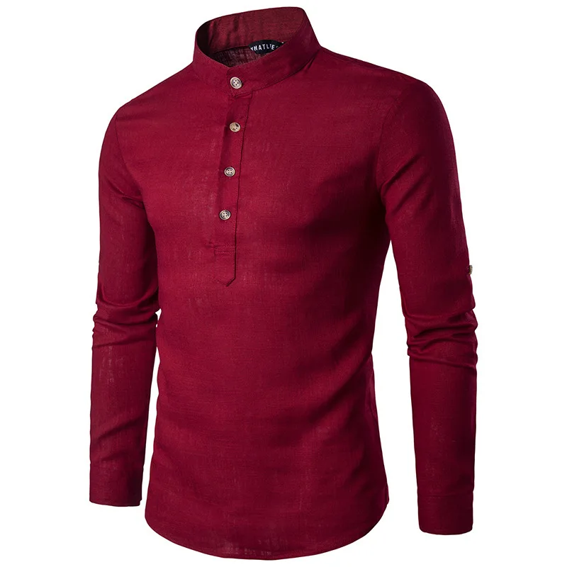 Chemise Col Mao Manche Courte - Estivale - Image 4