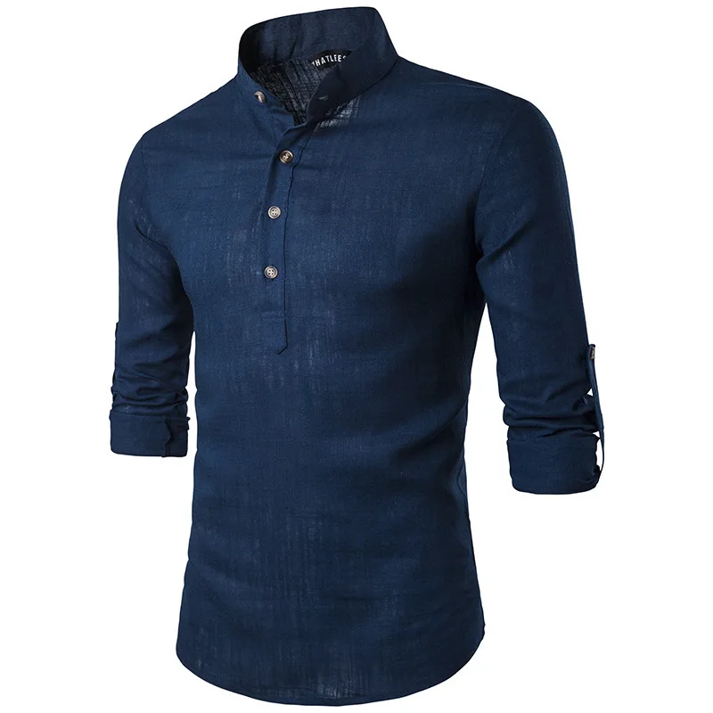 Chemise Col Mao Manche Courte - Estivale - Image 5
