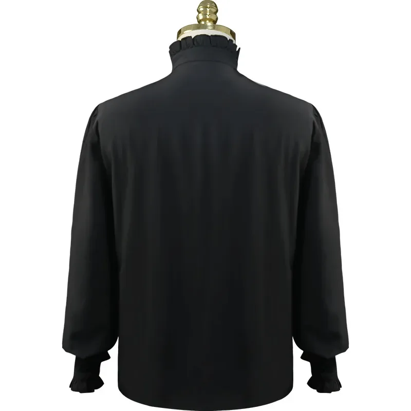 Chemise Médiévale Homme - Col Montant Sobre - Image 17
