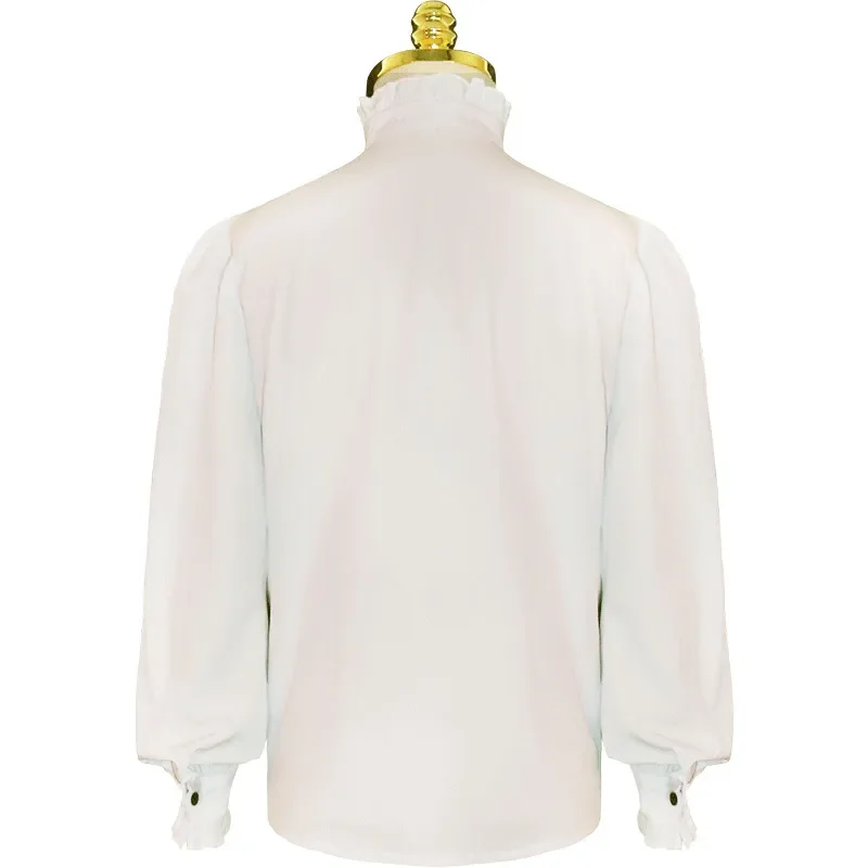 Chemise Médiévale Homme - Col Montant Sobre - Image 9