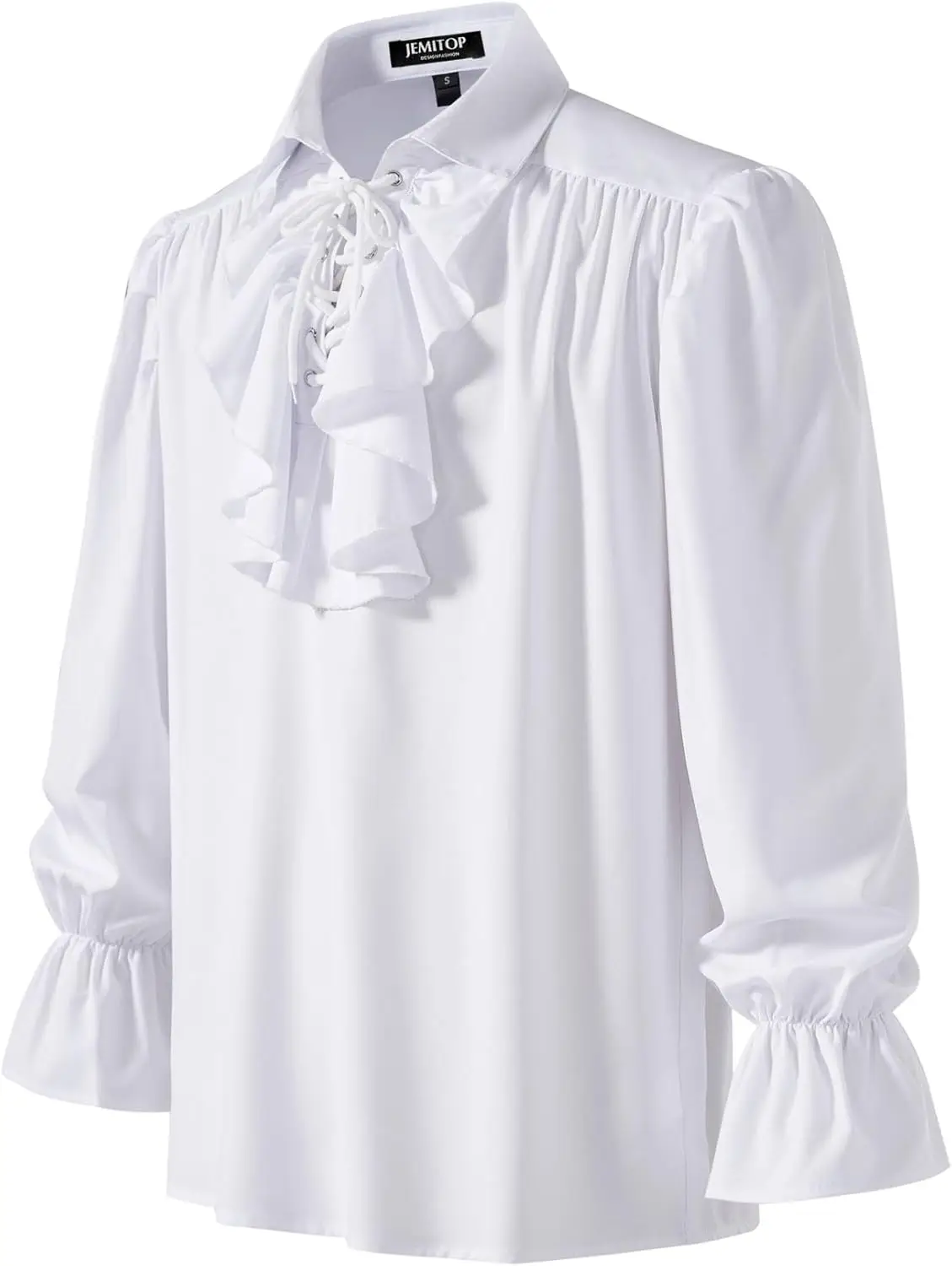 Chemise Poète Victorien Homme - Manchettes à Volants - Image 2