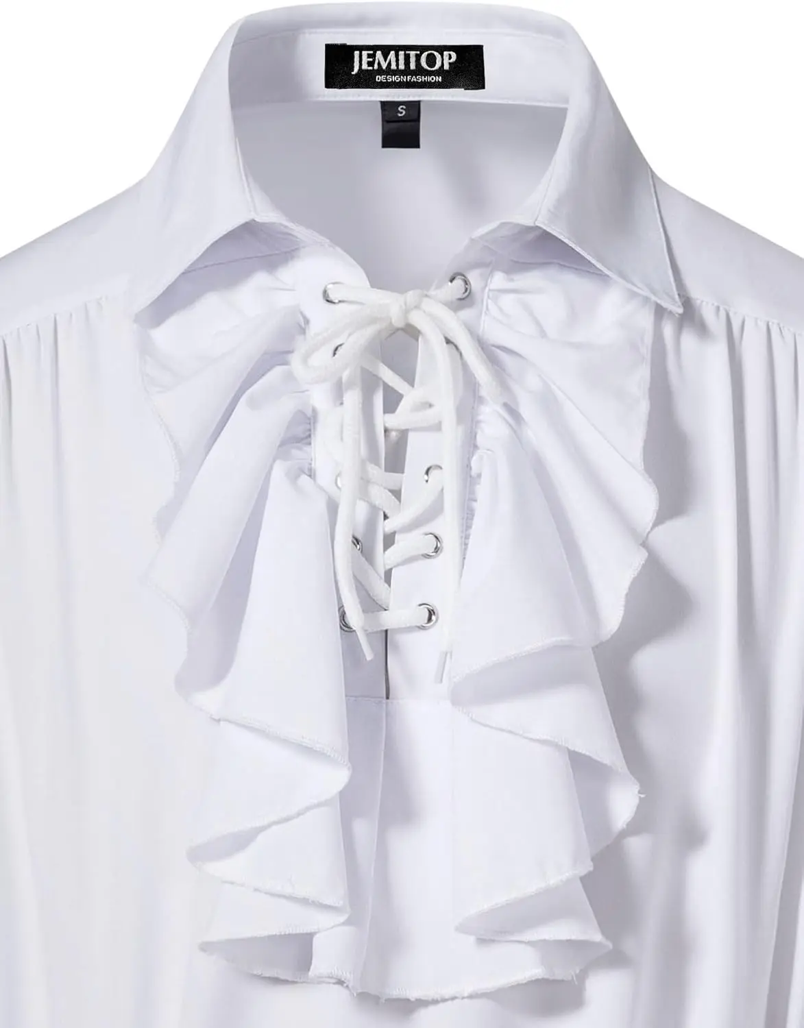 Chemise Poète Victorien Homme - Manchettes à Volants - Image 4