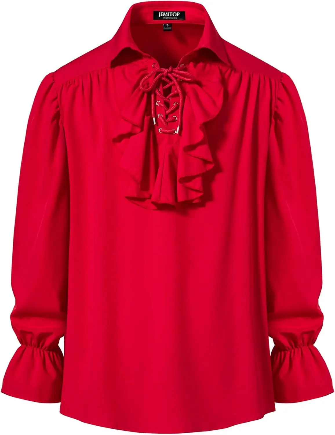 Chemise Poète Victorien Homme - Manchettes à Volants - Image 5