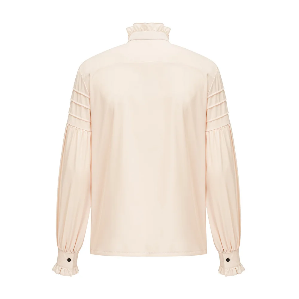 Chemise Victorienne Homme à Volants - Col Montant Dandy - Image 3