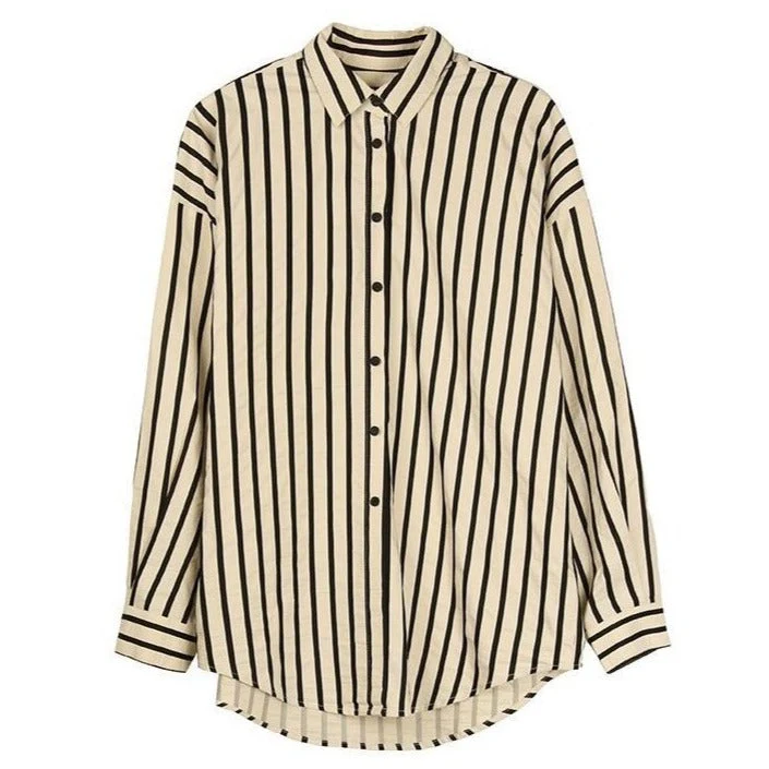 Chemise Rayée Femme — Style Vintage