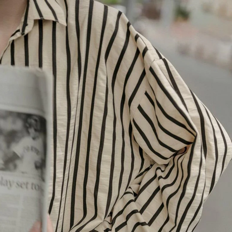 Chemise Rayée Femme — Style Vintage - Image 7