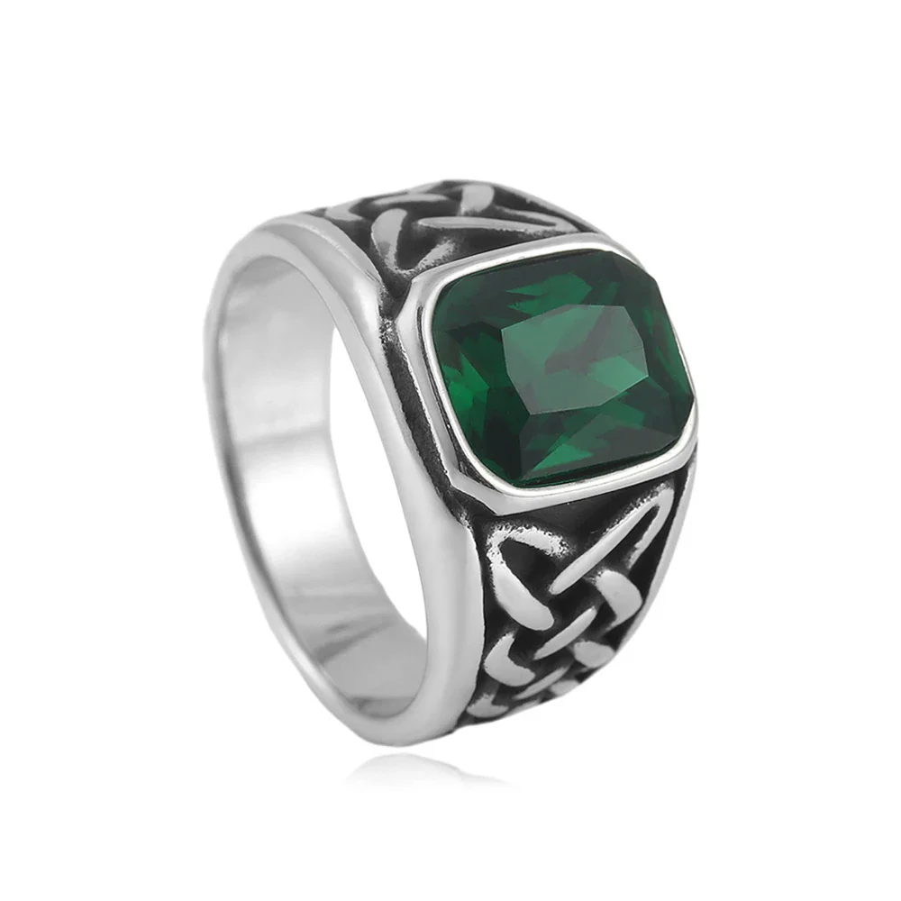 Chevalière Rouge Celtique - Bague Punk Viking - Image 10