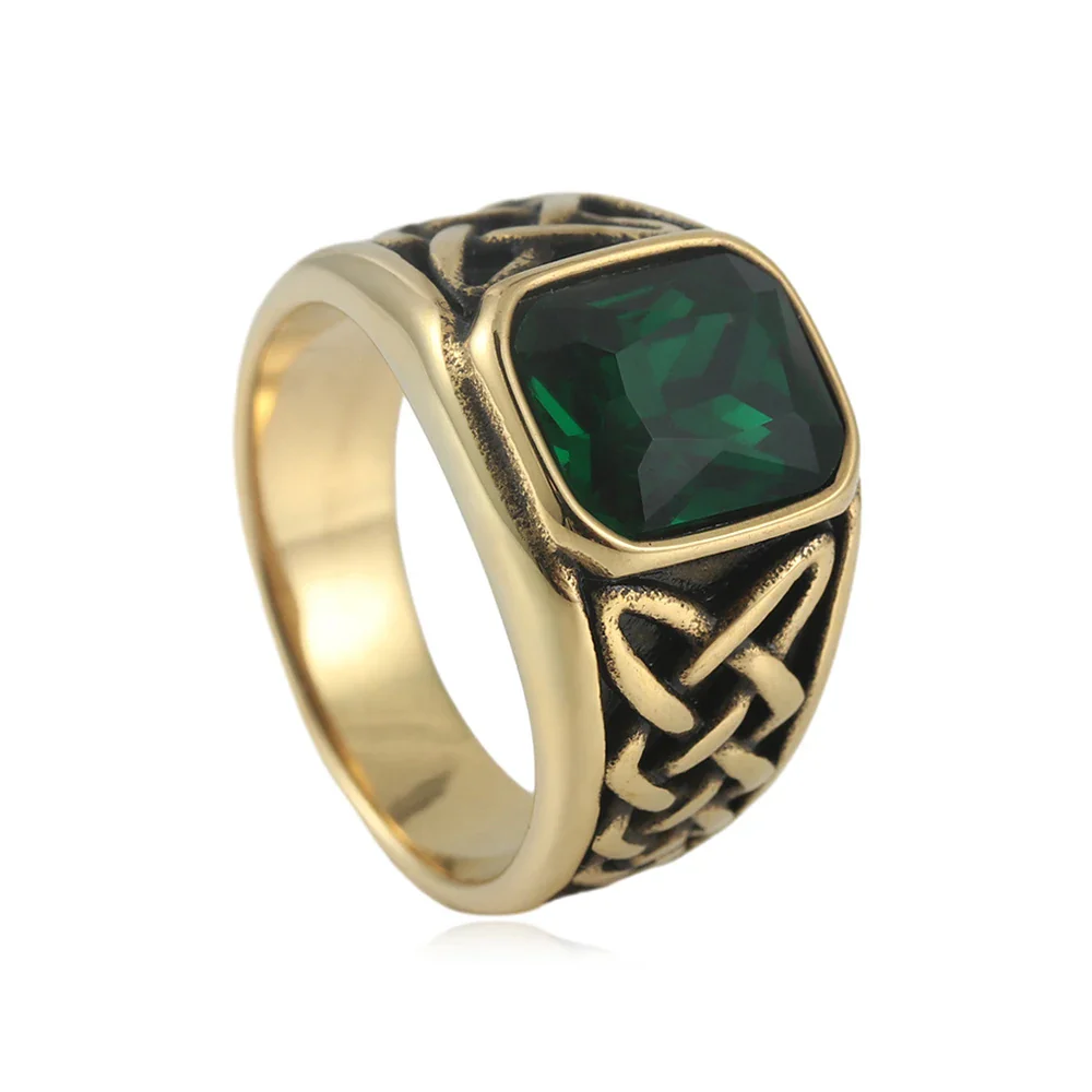 Chevalière Rouge Celtique - Bague Punk Viking - Image 11