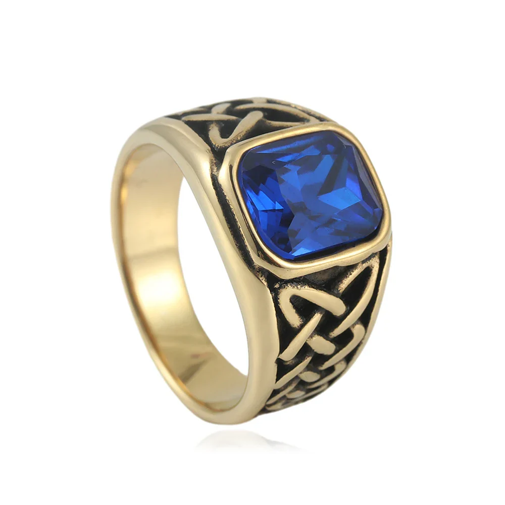 Chevalière Rouge Celtique - Bague Punk Viking - Image 12