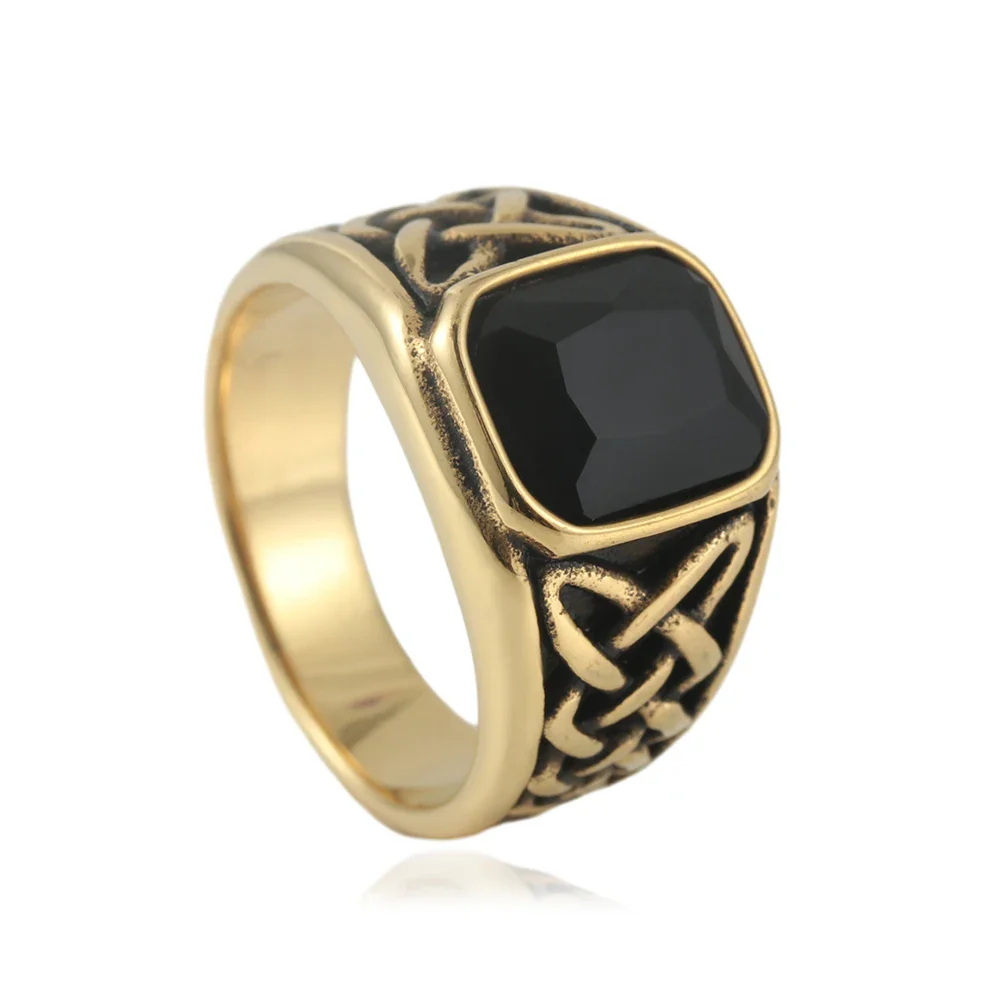 Chevalière Rouge Celtique - Bague Punk Viking - Image 14