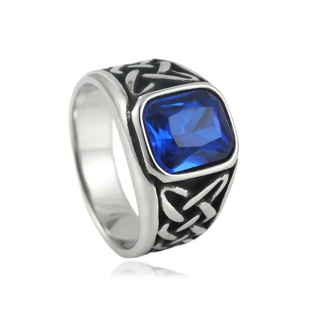 Chevalière Rouge Celtique - Bague Punk Viking - Image 15