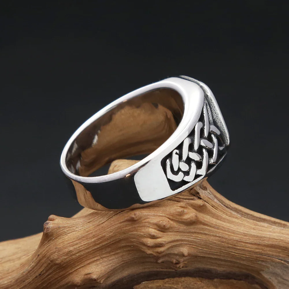 Chevalière Rouge Celtique - Bague Punk Viking - Image 5