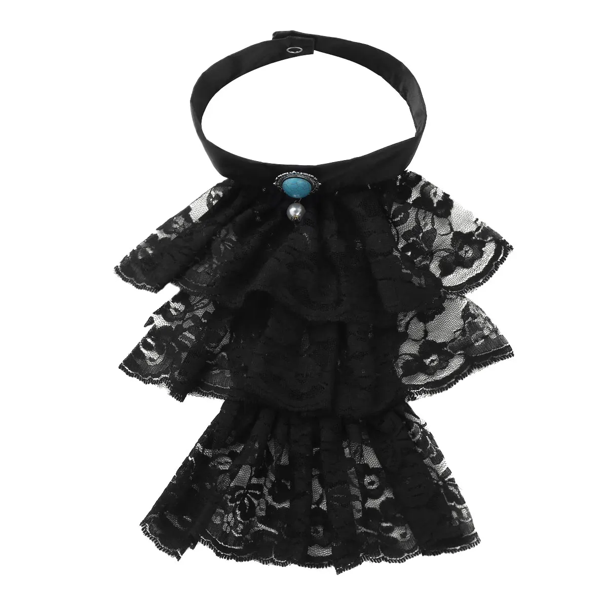 Col Jabot Femme Amovible - Victorien - Image 4