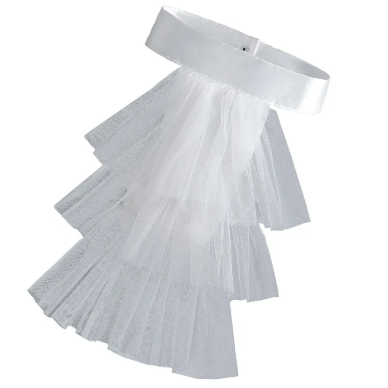 Col Jabot Femme Détachable - Volants Victoriens en Dentelle - Image 10