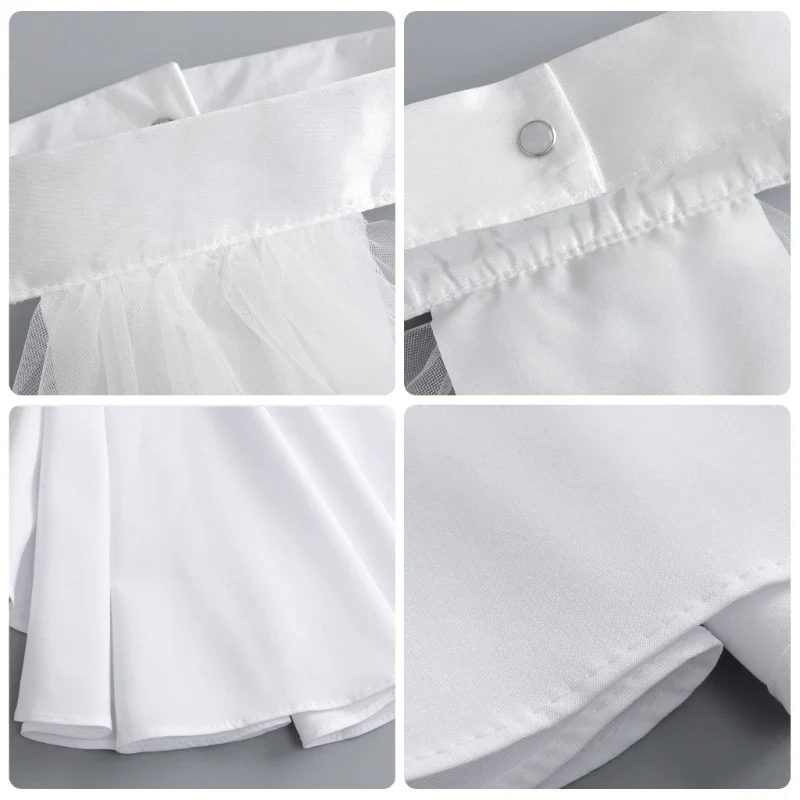 Col Jabot Femme Détachable - Volants Victoriens en Dentelle - Image 13
