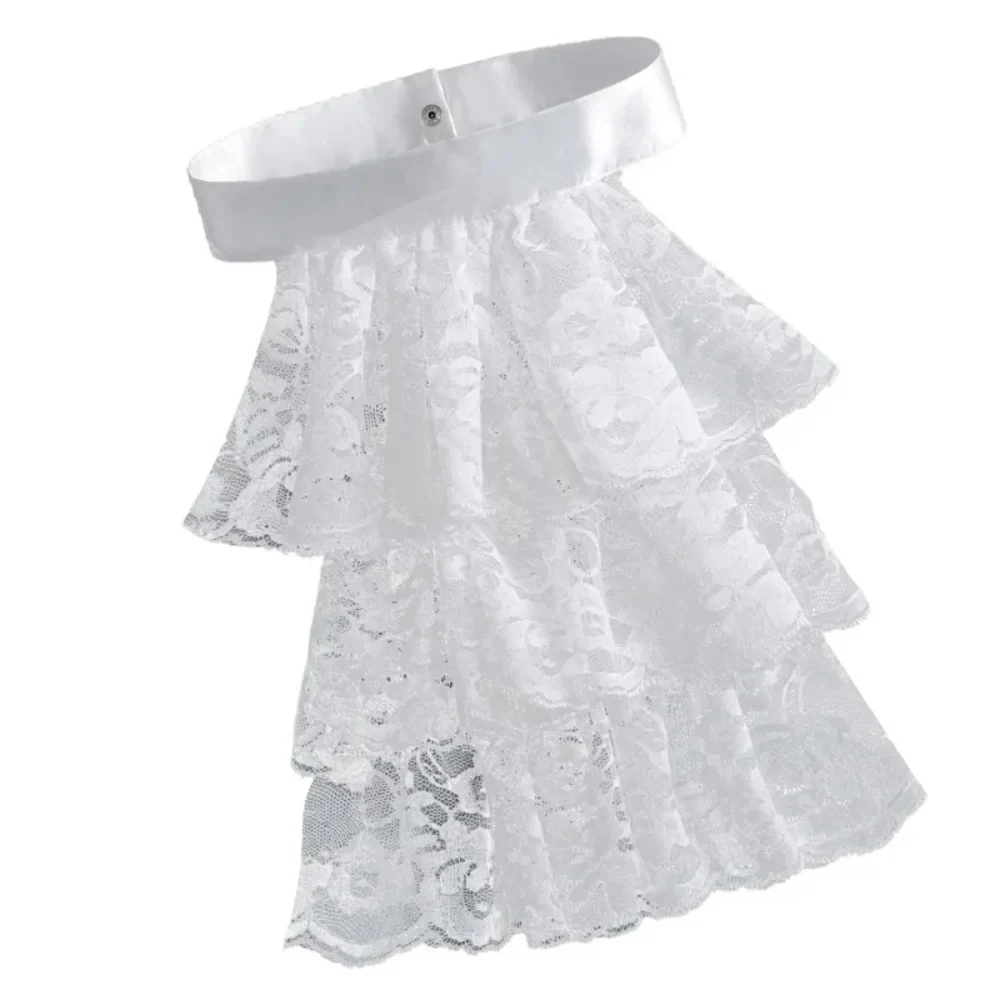 Col Jabot Femme Gothique - Dentelle Victorienne Multi-Styles - Image 17