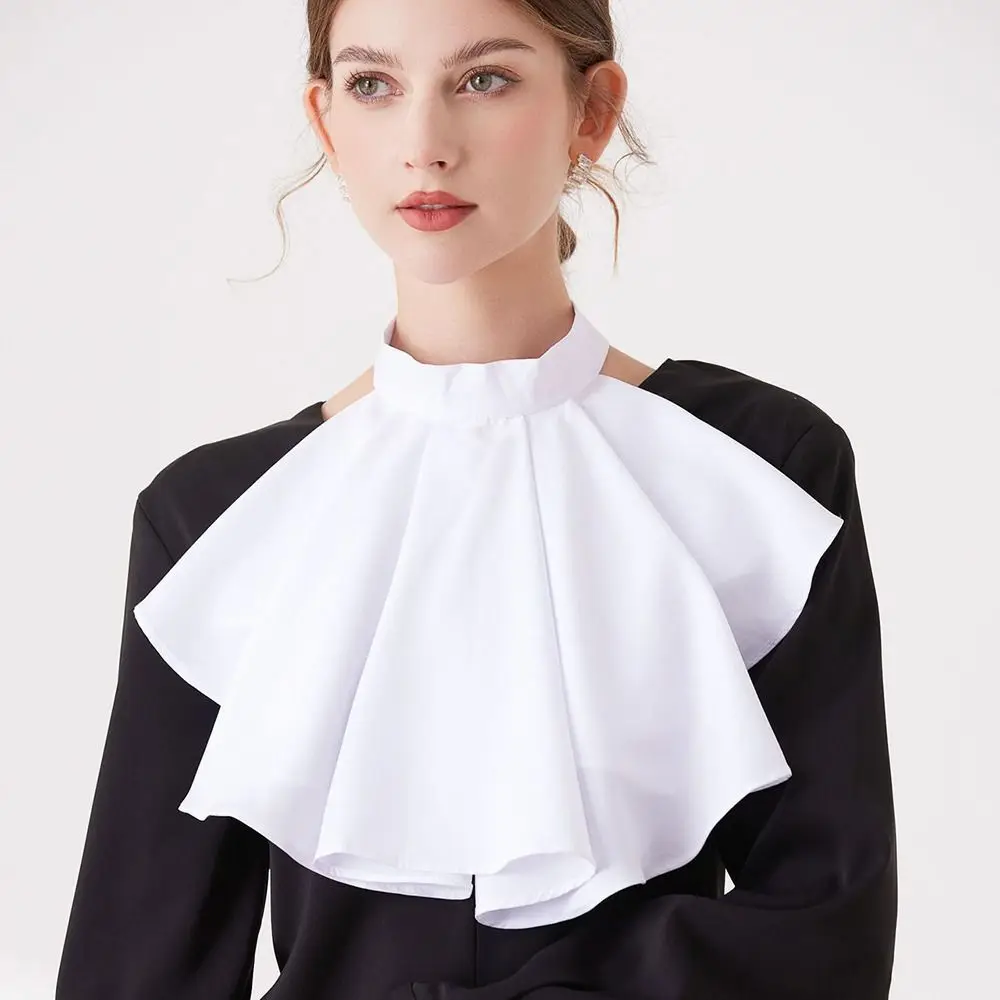 Col Jabot Femme Gothique - Dentelle Victorienne Multi-Styles - Image 4