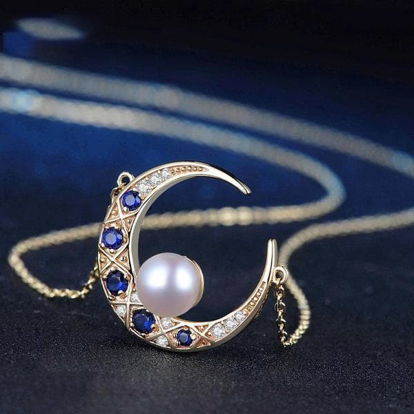 Pendentif Steampunk Croissant de Lune - Image 3