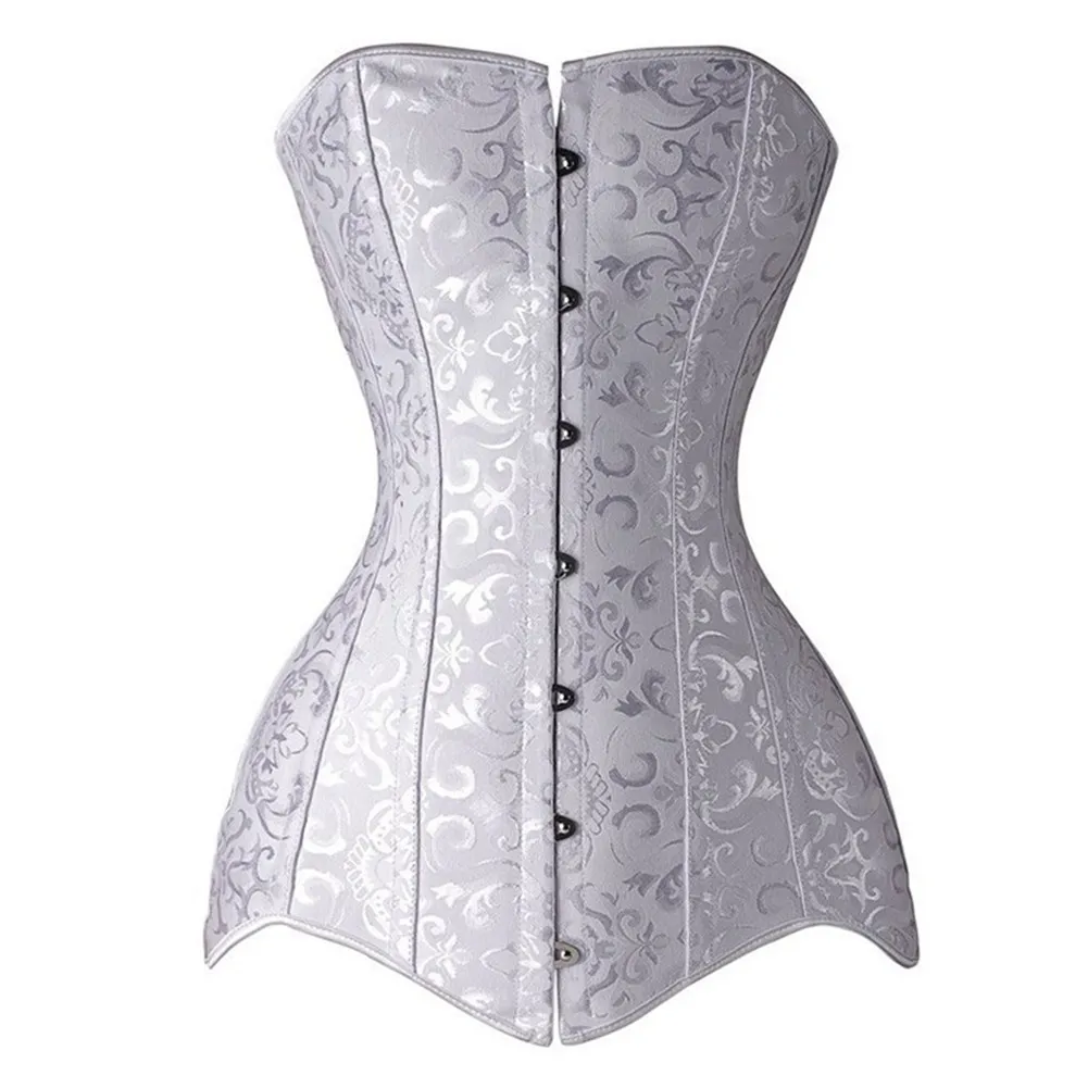 Corset Blanc Satin — Constance