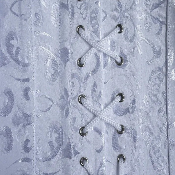 Corset Blanc Satin — Constance - Image 4