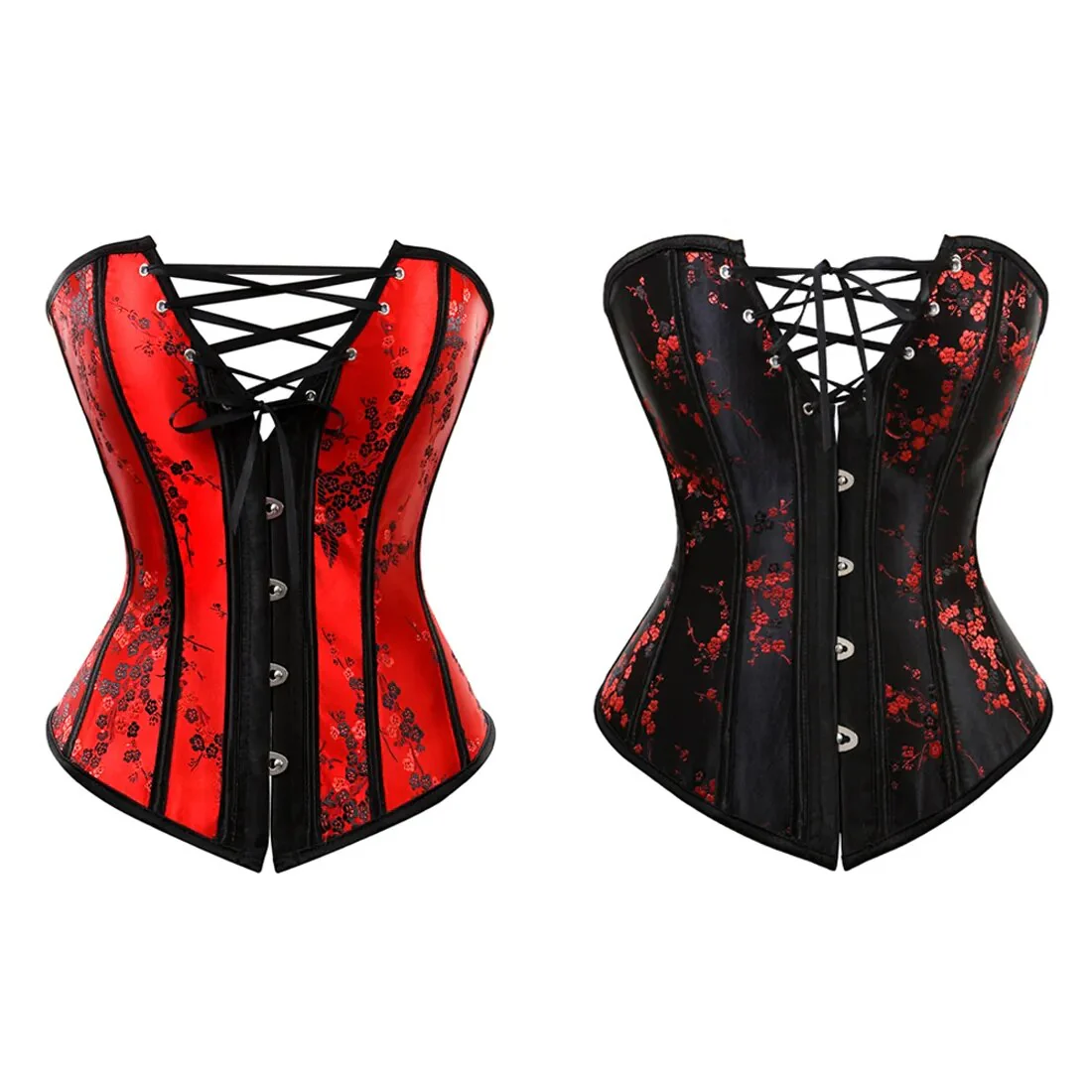 Corset Bustier Décolleté : Red Scarlet - Image 2