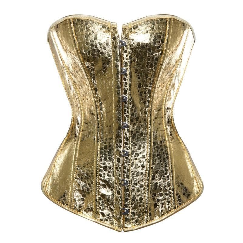 Corset Doré Femme - Feuilles d'Or