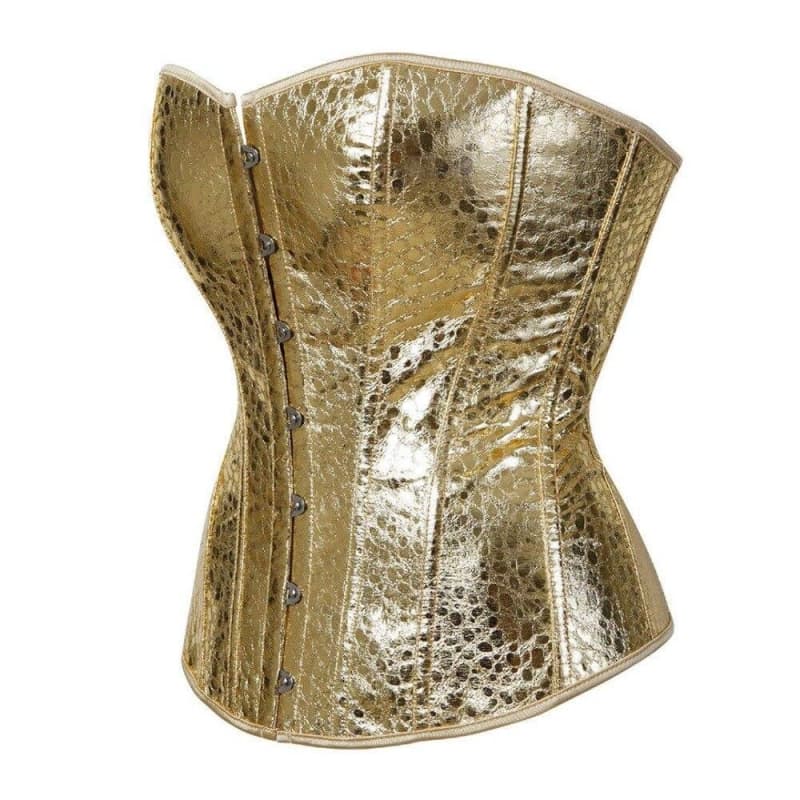 Corset Doré Femme - Feuilles d'Or - Image 4