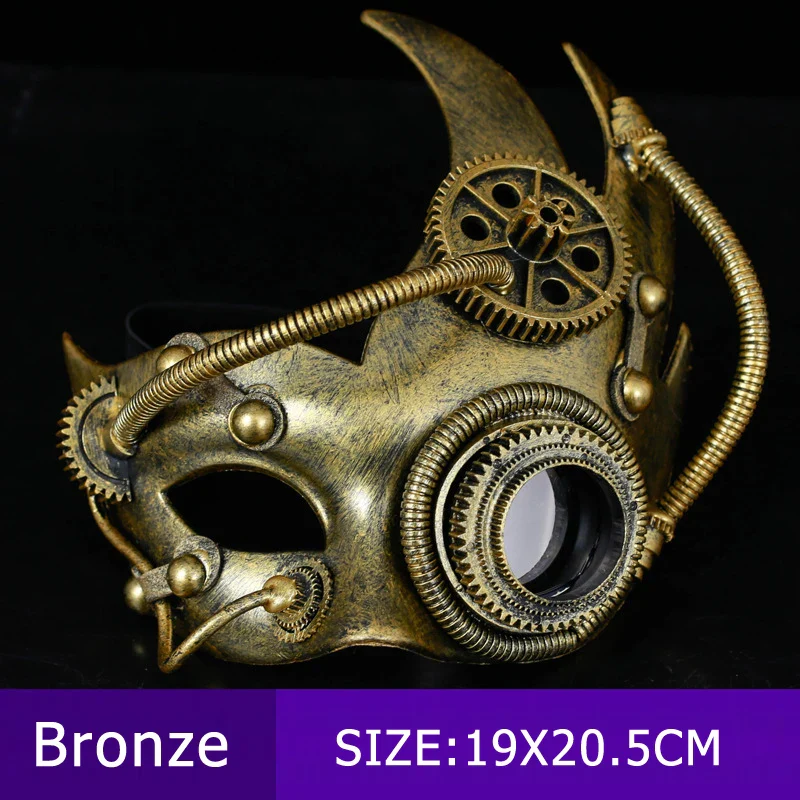 Demi Masque Carnaval — Masque Robot Steampunk - Image 8