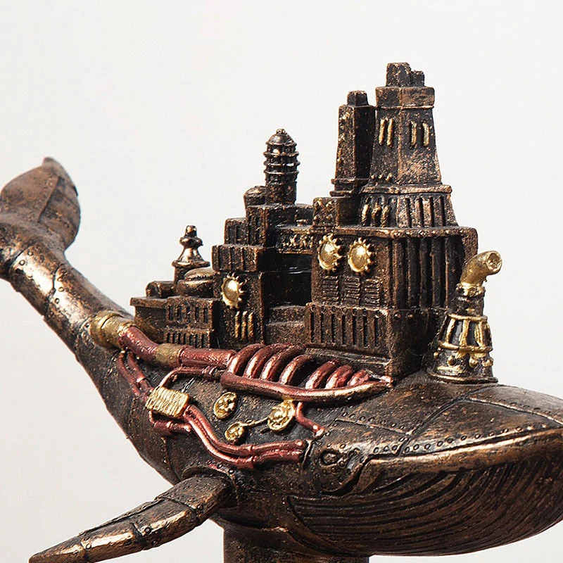 Décoration Steampunk Baleine Fantastique - Image 2