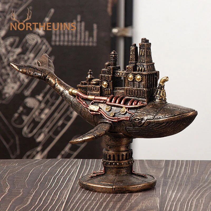 Décoration Steampunk Baleine Fantastique - Image 4