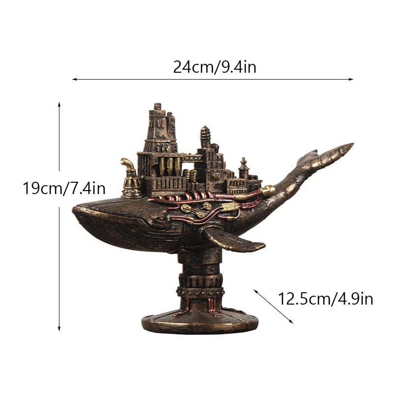 Décoration Steampunk Baleine Fantastique - Image 6