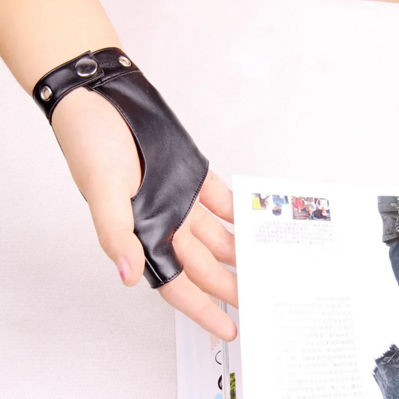 Gants en cuir sans doigts - Image 5