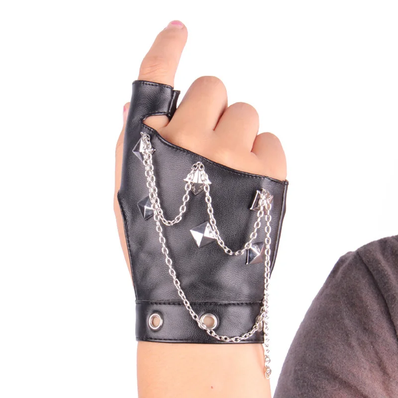 Gants en cuir sans doigts - Image 6