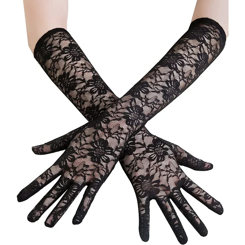 Gants Gothiques Femme — Black Lady