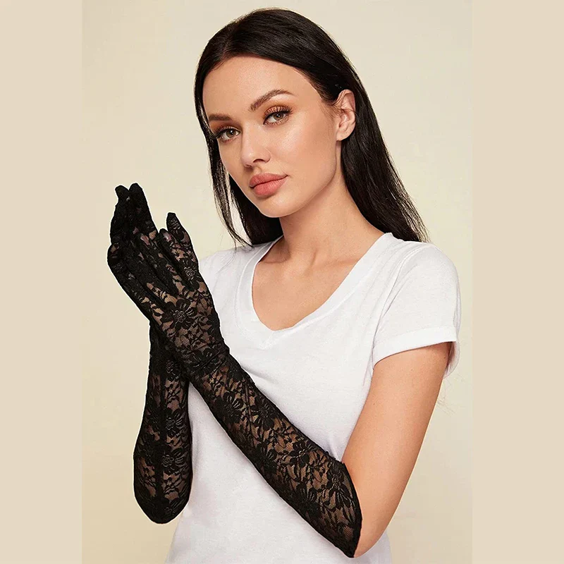 Gants Gothiques Femme — Black Lady - Image 2