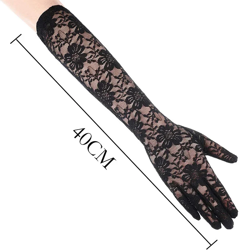 Gants Gothiques Femme — Black Lady - Image 3