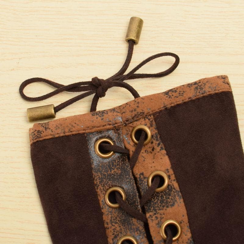 Gants Longs Femme — Marron Steampunk - Image 6