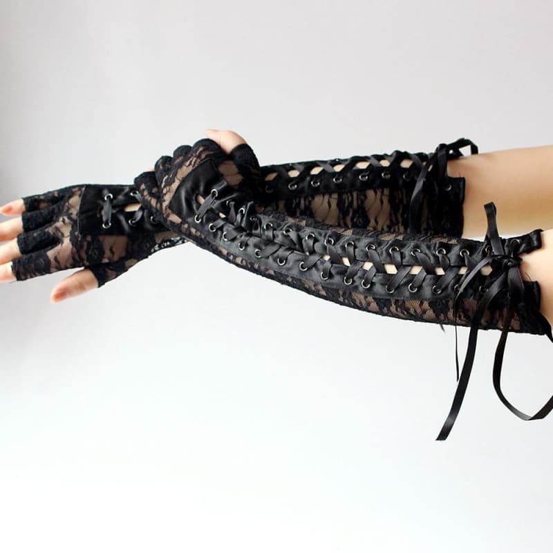Gants Steampunk Noir - Image 3