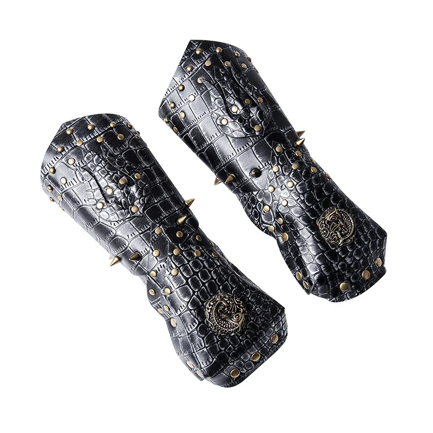 Gants Steampunk à Rivets et Protège Poignets - Image 4
