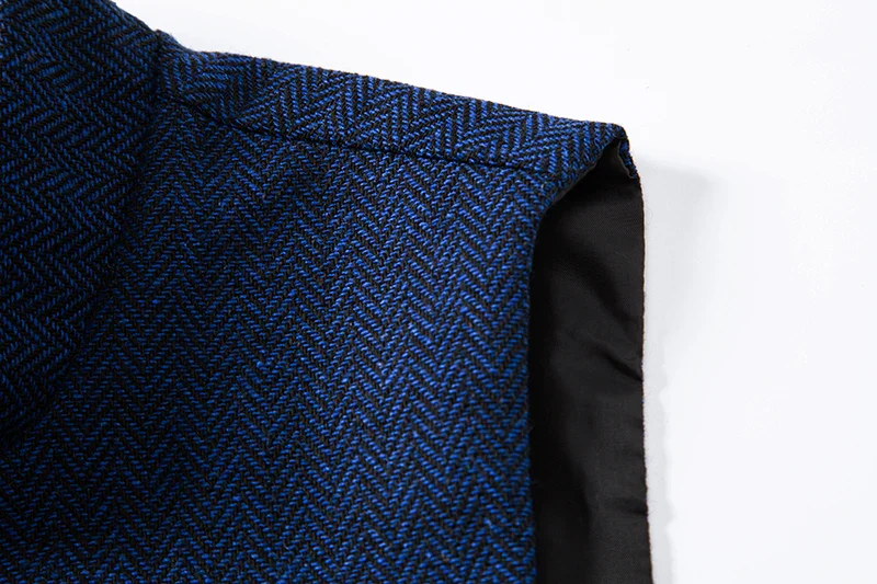 Gilet Homme Chevrons Vintage - Tweed Ajusté - Image 14