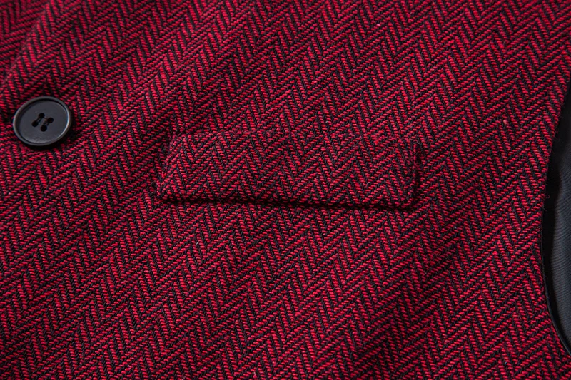 Gilet Homme Chevrons Vintage - Tweed Ajusté - Image 17
