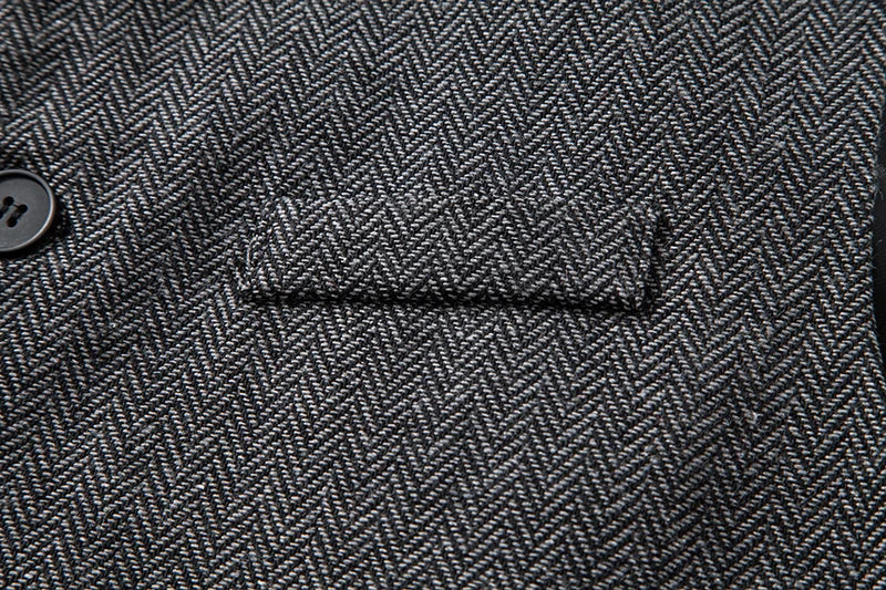Gilet Homme Chevrons Vintage - Tweed Ajusté - Image 23