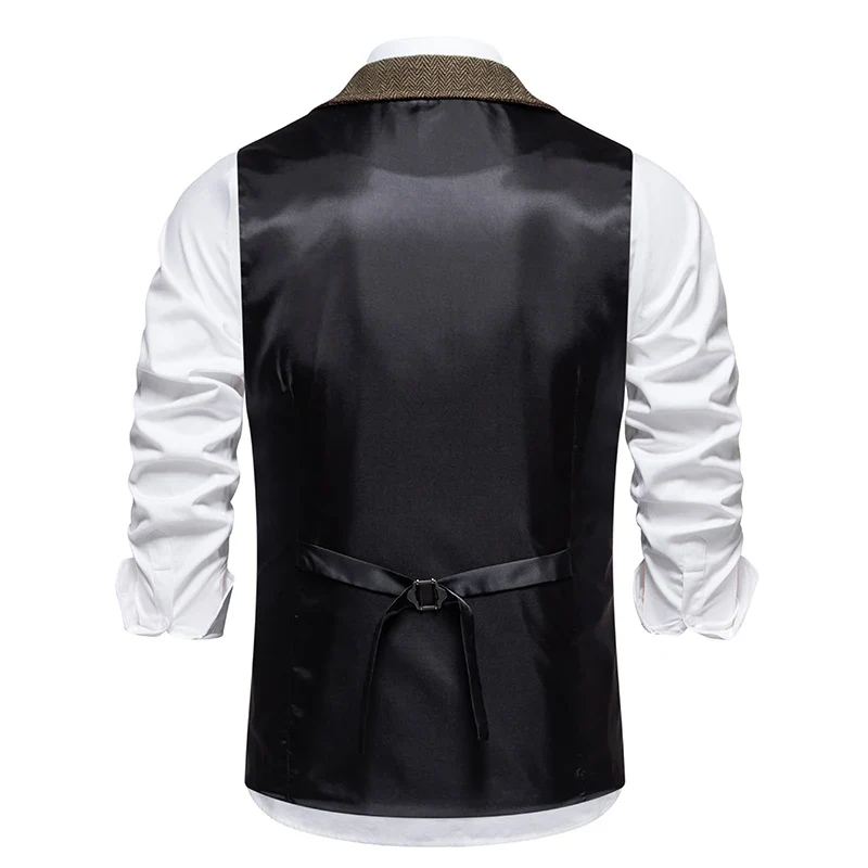 Gilet Homme Vintage en Tweed - Chaîne et Revers - Image 5